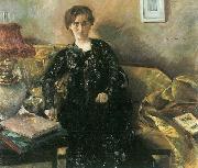 Lovis Corinth Portrat Frau Korfiz Holm oil